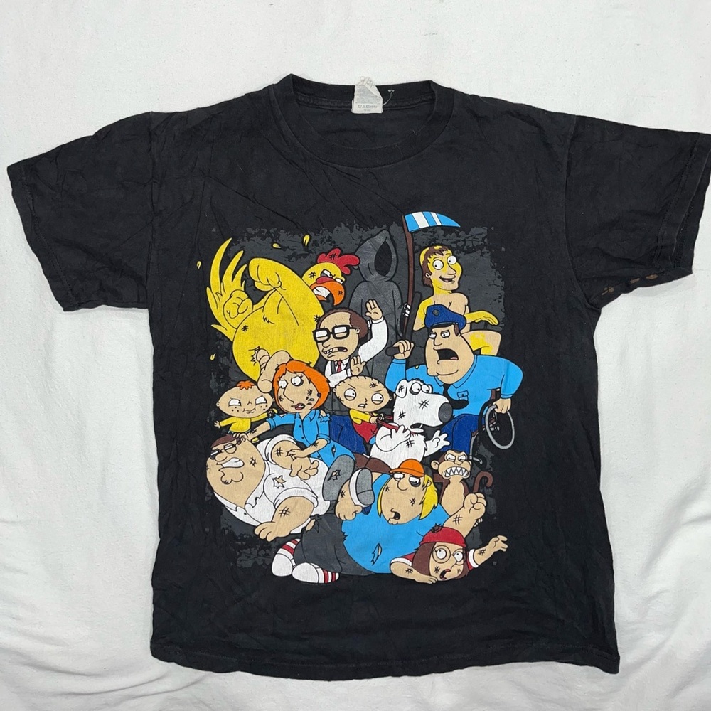 Kids Family Guy Black Graphic T-Shirt
